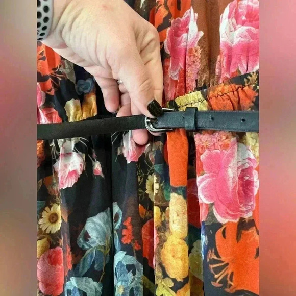 NWT torrid black Floral dress size 1 - Picture 2 of 7